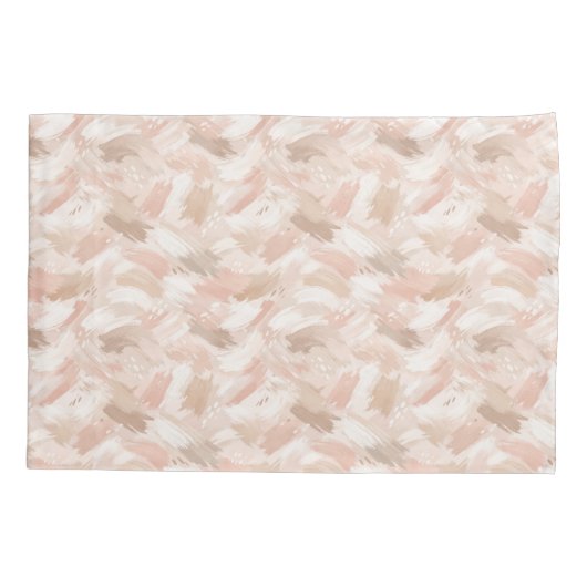 Abstract Brush Stroke Pattern 枕カバー (裏面-左)