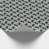 Abstract Brush Strokes Green ラッピングペーパー (角)