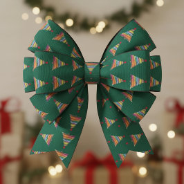 Abstract Brush Tree サテンリボン