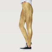 Abstract Brushed Gold Texture レギンス (左)