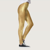 Abstract Brushed Gold Texture レギンス (右)
