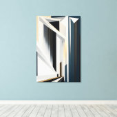 Abstract Building キャンバスプリント (インサイチュ (ウッドフロア))