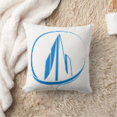 Abstract Building Peak Cityscape Circle クッション (ブランケット)