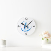 Abstract Building Peak Cityscape Circle ラウンド壁時計 (ホーム)