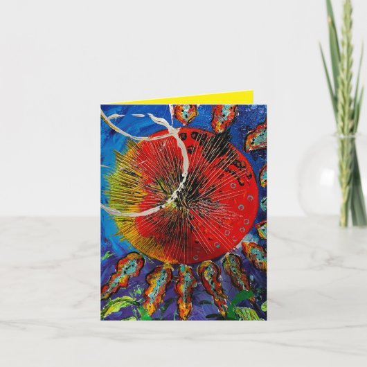 Abstract Burst Note Card ノートカード (正面)