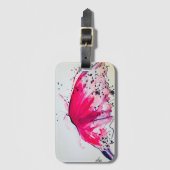 Abstract Butterfly Acrylic Luggage Tag ラゲッジタグ (正面縦)