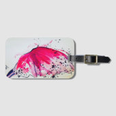 Abstract Butterfly Acrylic Luggage Tag ラゲッジタグ (正面横)