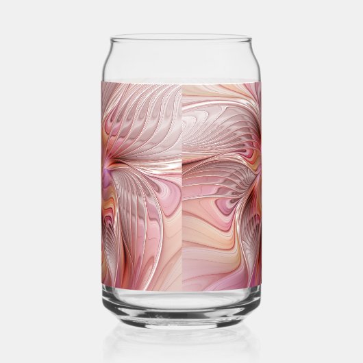 Abstract Butterfly Colorful Fantasy Fractal Art ガラス缶 (左)