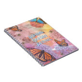 Abstract Butterfly Personalized Garden Journal ノートブック (右側)