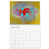  Abstract Calendar カレンダー (3月 2026)