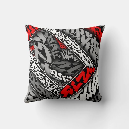 abstract calligraffiti クッション (裏面)