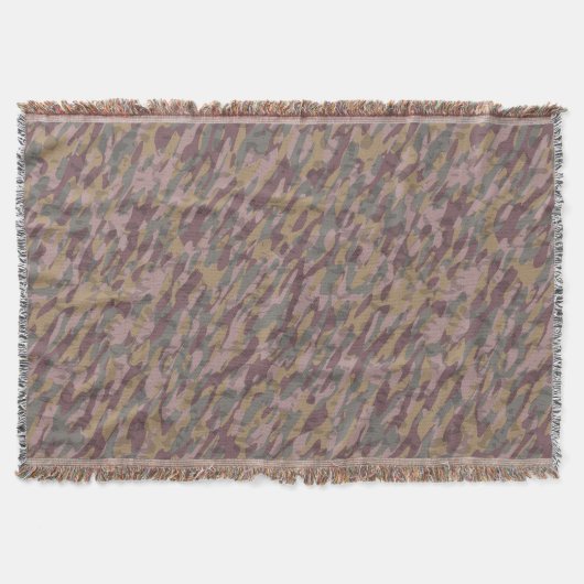 abstract camo スローブランケット (正面)
