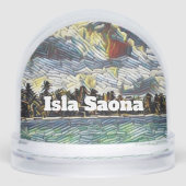 Abstract Caribbean Beach Brick Art Isla Saona (正面)