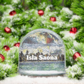 Abstract Caribbean Beach Brick Art Isla Saona (クリスマス)