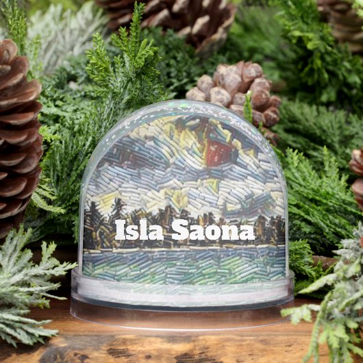 Abstract Caribbean Beach Brick Art Isla Saona (冬)