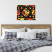 Abstract Carnation Canvas Print (20 X 16) キャンバスプリント (インサイチュ (寝室))