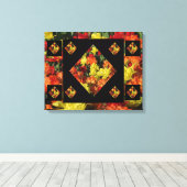 Abstract Carnation Canvas Print (20 X 16) キャンバスプリント (インサイチュ (ウッドフロア))