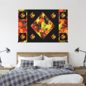 Abstract Carnation Canvas Print (60 X 40) キャンバスプリント (インサイチュ (寝室))