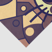 Abstract Cat Art Brown Beige 薄葉紙 (詳細)