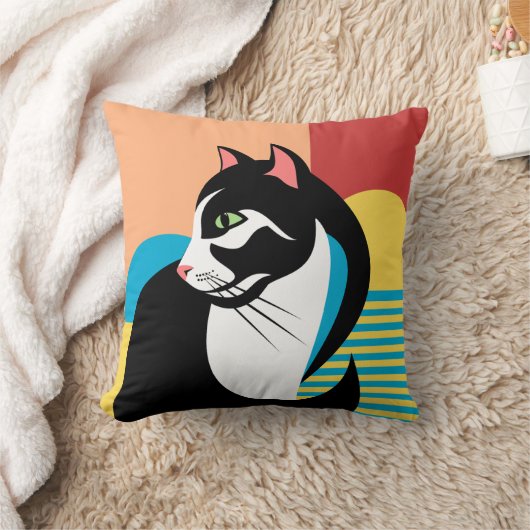 Abstract Cat Design クッション (ブランケット)