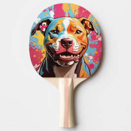 Abstract Cat With Yellow Eyes 卓球ラケット