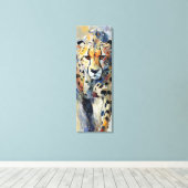 Abstract Cheetah Painting Art キャンバスプリント (インサイチュ (ウッドフロア))