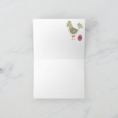 Abstract Chicken & Egg Thank You Card – Pink サンキューカード (内部)