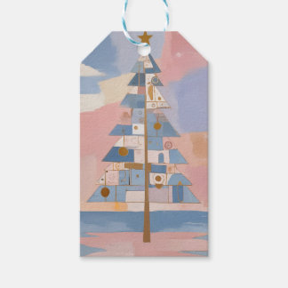 Abstract Christmas Geometry ギフトタグ