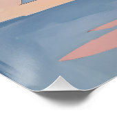 Abstract Christmas Geometry ポスター (コーナー)