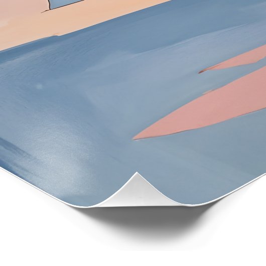 Abstract Christmas Geometry ポスター (コーナー)