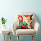 Abstract Christmas Pattern クッション (椅子)