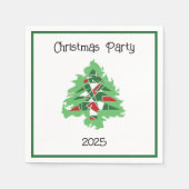 Abstract Christmas Tree スタンダードカクテルナプキン (正面)