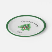 Abstract Christmas Tree ペーパープレート (アングル)