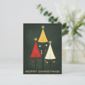 Abstract Christmas Trees ポストカード (スタンド正面)