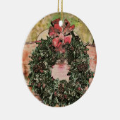 Abstract Christmas Wreath Ornament セラミックオーナメント (右)