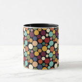 Abstract Circle Custom Message Gift Coffee Mug マグカップ (中央)