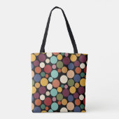 Abstract Circle Custom Message Gift Tote Bag トートバッグ (裏面)