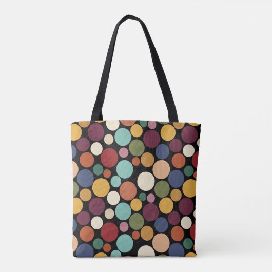 Abstract Circle Custom Message Gift Tote Bag トートバッグ (裏面)