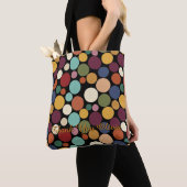 Abstract Circle Custom Message Gift Tote Bag トートバッグ (クローズアップ)