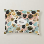 Abstract Circle Pattern -with Glitter & Speckles 2 アクセントクッション (裏面)