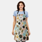 Abstract Circle Pattern -with Glitter & Speckles 2 エプロン (着用した状態)