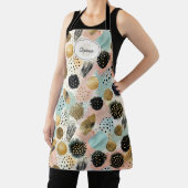 Abstract Circle Pattern -with Glitter & Speckles 2 エプロン (インサイチュ)