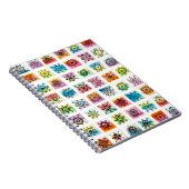 Abstract Circle Shapes Designs Illustration ノートブック (右側)