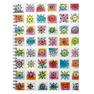 Abstract Circle Shapes Designs Illustration ノートブック