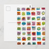 Abstract Circle Shapes Designs Illustration ポストカード (正面/裏面)