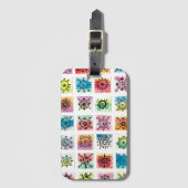 Abstract Circle Shapes Designs Illustration ラゲッジタグ (正面縦)