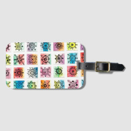 Abstract Circle Shapes Designs Illustration ラゲッジタグ