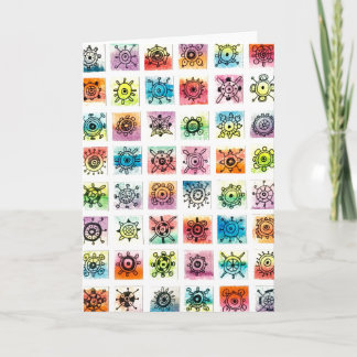 Abstract Circle Shapes Designs Illustration Card カード