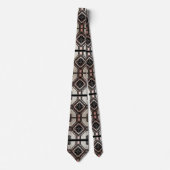 Abstract Circuit Board - Retro Art Deco ネクタイ (正面)