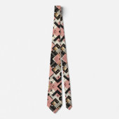 Abstract Circuit Board - Retro Mid Century Modern  ネクタイ (正面)